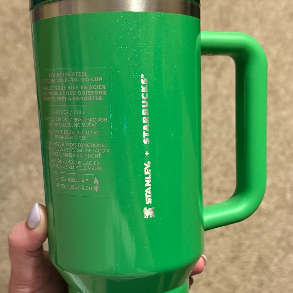Stanley x Starbucks Pearl Green Quencher 40 oz tumbler